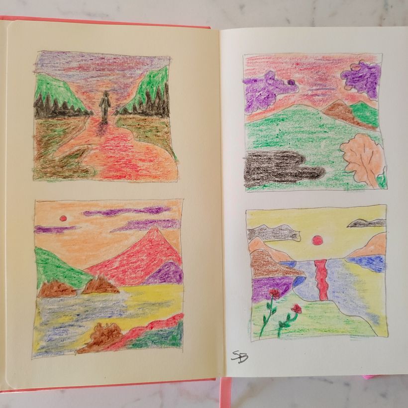 Un po' di colore, pastelli a cera