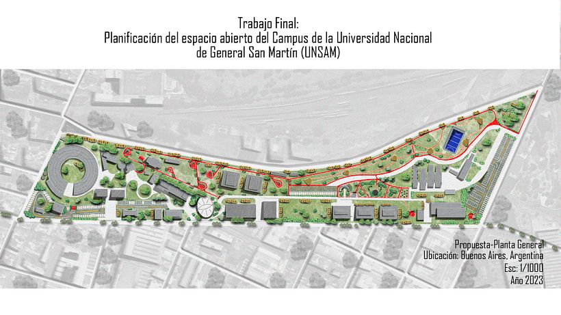 Planificación del Espacio abierto de la UNSAM 1