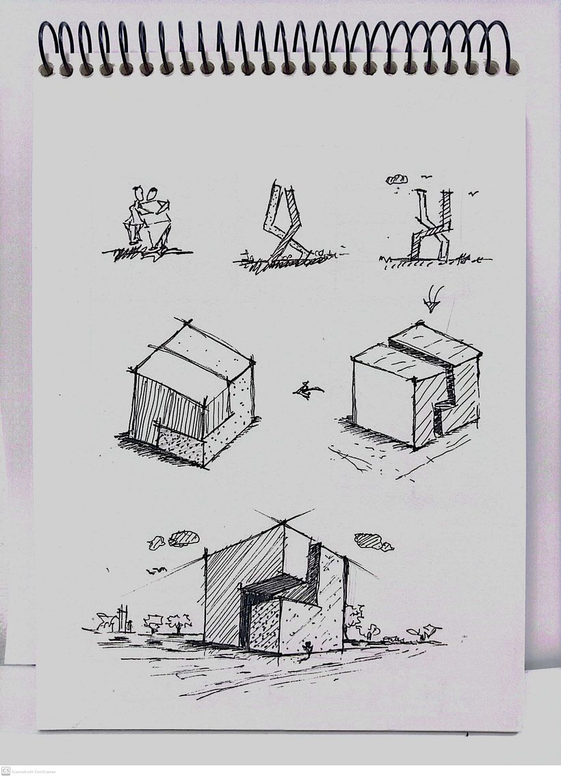My project for course: Architectural Sketching: Thinking with Pen and Paper 2