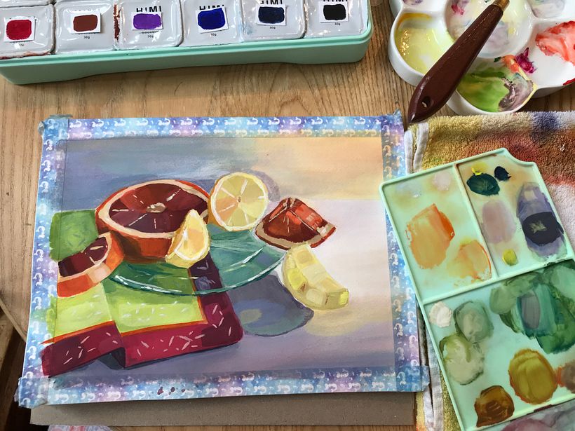 My project for course: Gouache Painting: Create Vibrant Works of Art 1