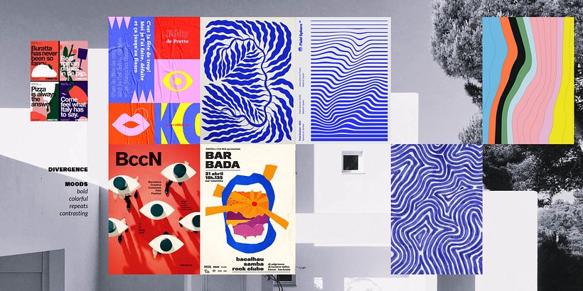DIVERGENCE - My project for course: Graphic Design: The Art of Shape and Color 3