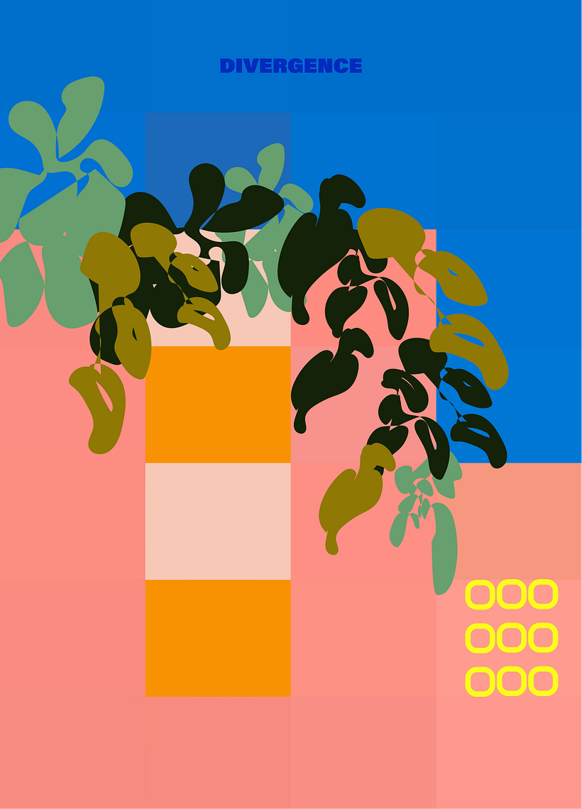 DIVERGENCE - My project for course: Graphic Design: The Art of Shape and Color 8