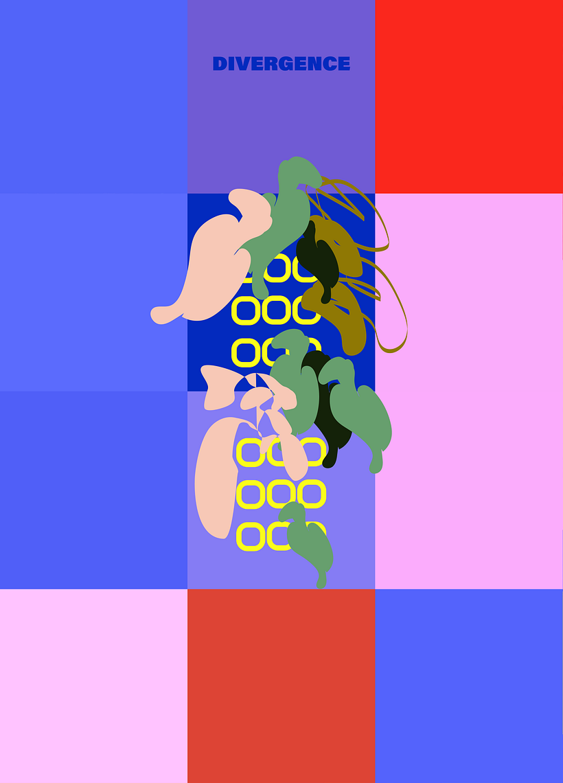 DIVERGENCE - My project for course: Graphic Design: The Art of Shape and Color 9