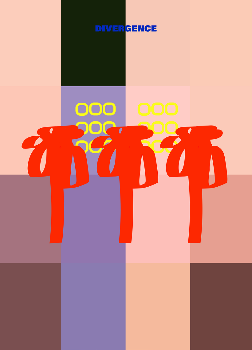 DIVERGENCE - My project for course: Graphic Design: The Art of Shape and Color 10
