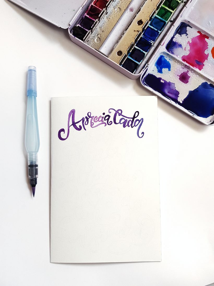 Mi proyecto del curso: Cuaderno tipográfico con lettering manual 2
