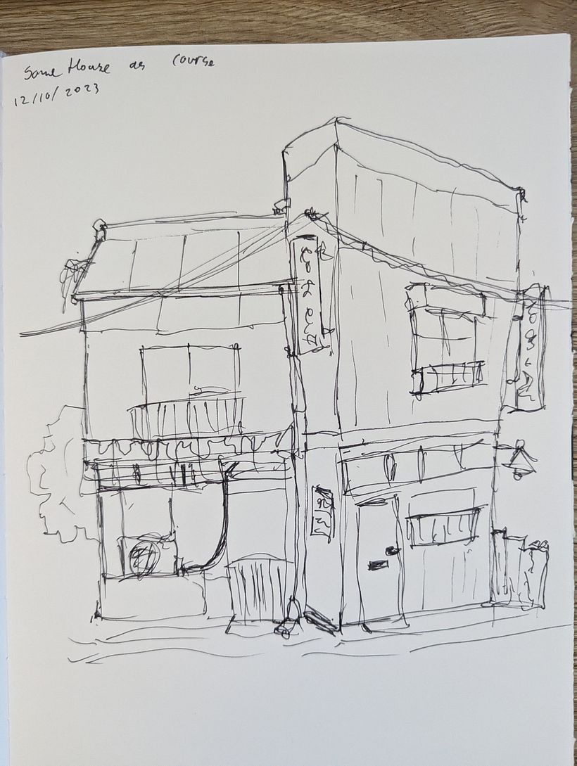 My very first try. Wanted to do the same house as the course as a starter.