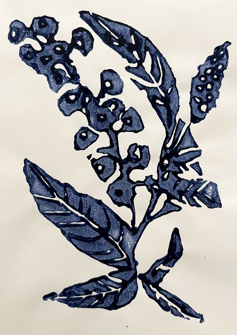 questo è il timbro che ho fatto per il mio pattern 
