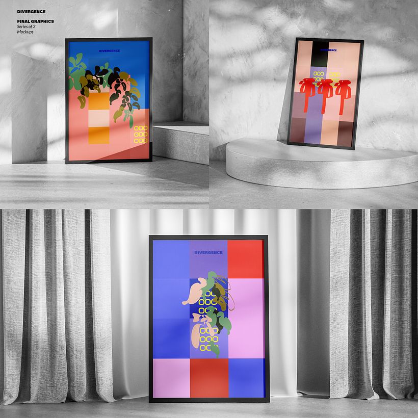 DIVERGENCE - My project for course: Graphic Design: The Art of Shape and Color 12