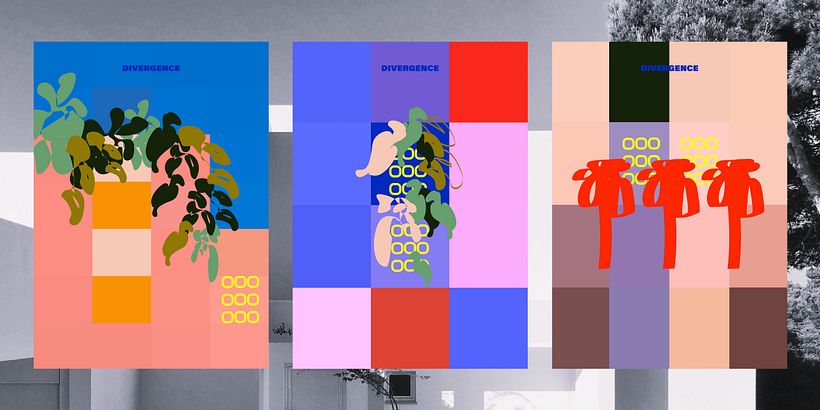 DIVERGENCE - My project for course: Graphic Design: The Art of Shape and Color 11
