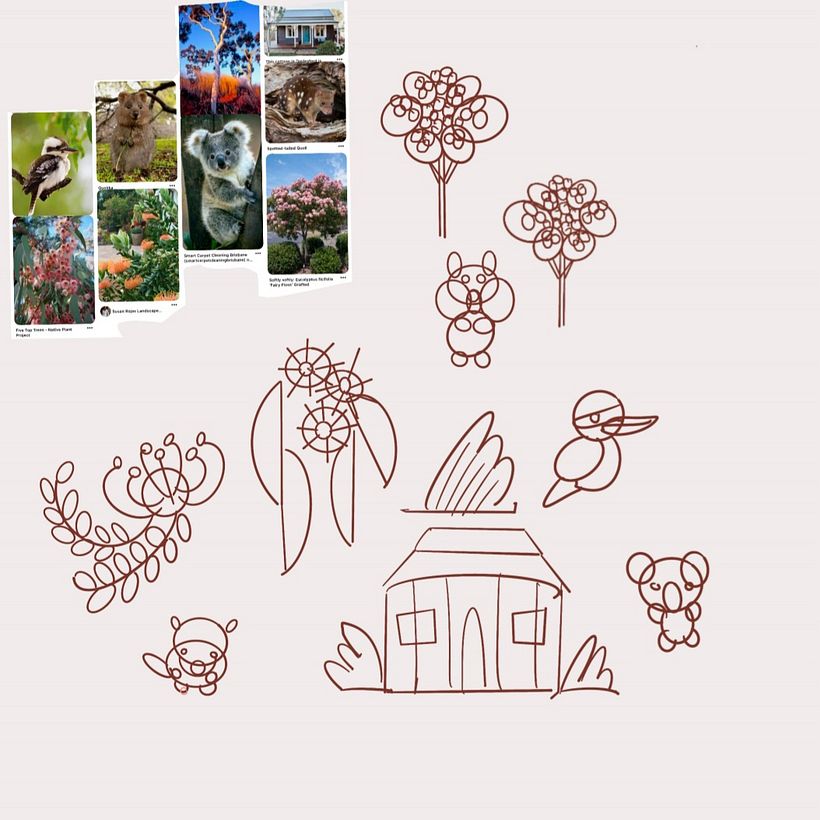 Inspiration and quick sketch 