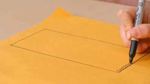 We create the fist by drawing a rectangle