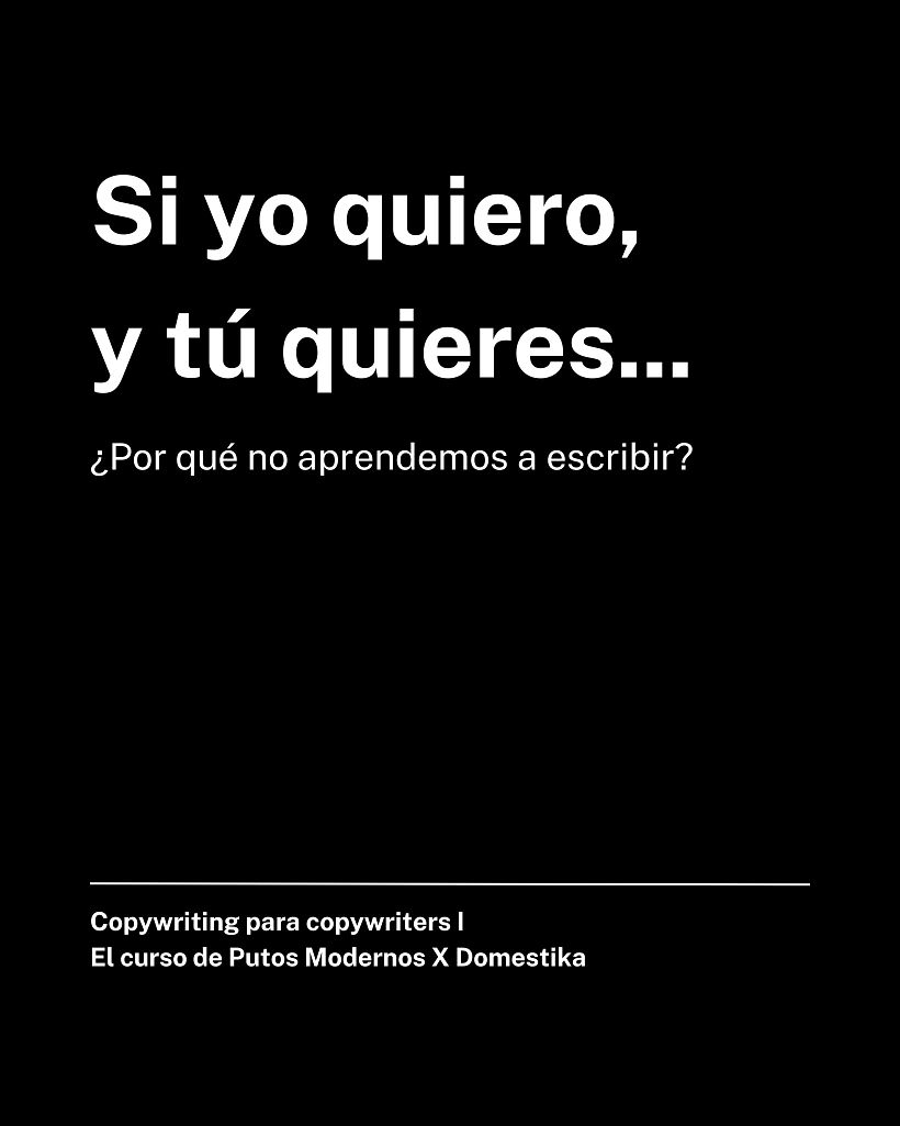 Mi proyecto del curso: Copywriting para copywriters 1