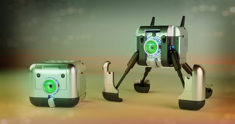 Meu projeto do curso: Introdução à modelagem hard surface fiz tudo com blender pois não tenho a licença do 3d max 1