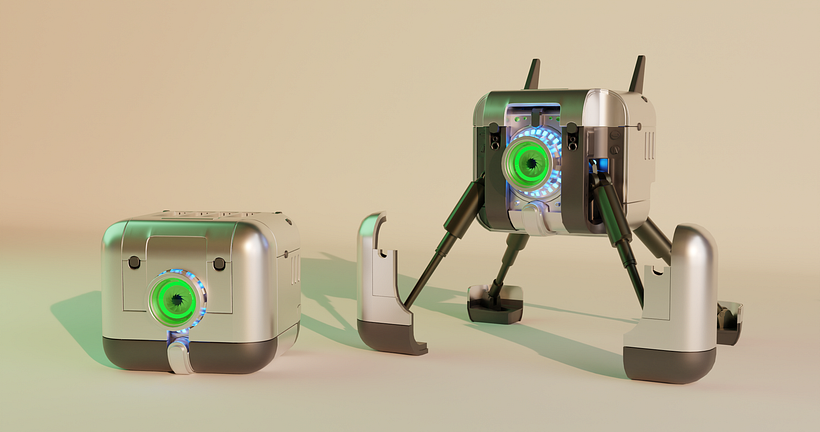 Meu projeto do curso: Introdução à modelagem hard surface fiz tudo com blender pois não tenho a licença do 3d max 2