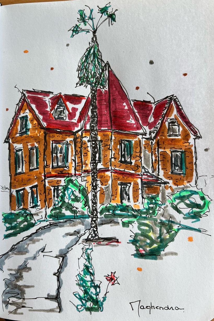 My project for course: Expressive Architectural Sketching with Colored Markers 1