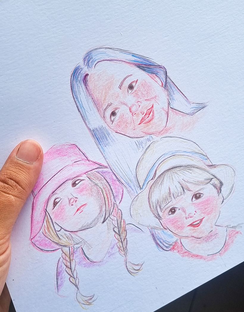 Meu projeto do curso: Desenho de retratos vibrantes com lápis de cor 1