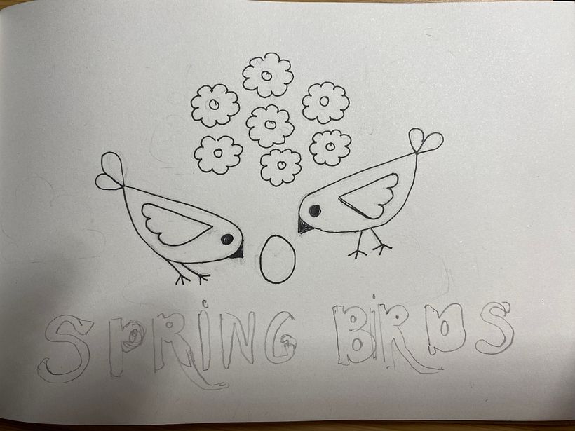 Initial sketch birds