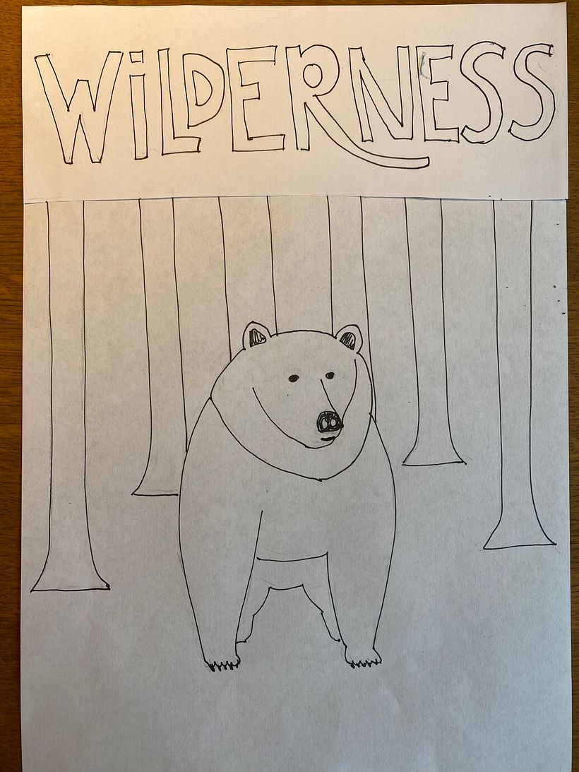 Initial sketch bear