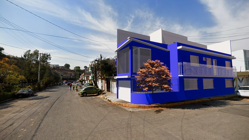 Esta es el modelo de mi casa que logré renderizar. Tuve que investigar aparte del curso, pero ese es el punto!