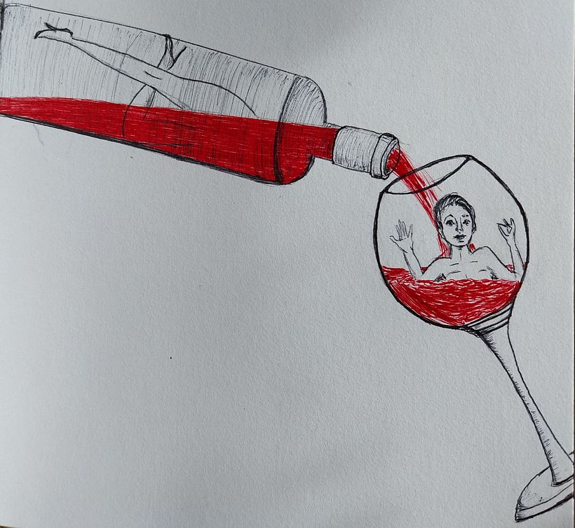 My project for course: Surrealist Illustration with Ballpoint Pen 1