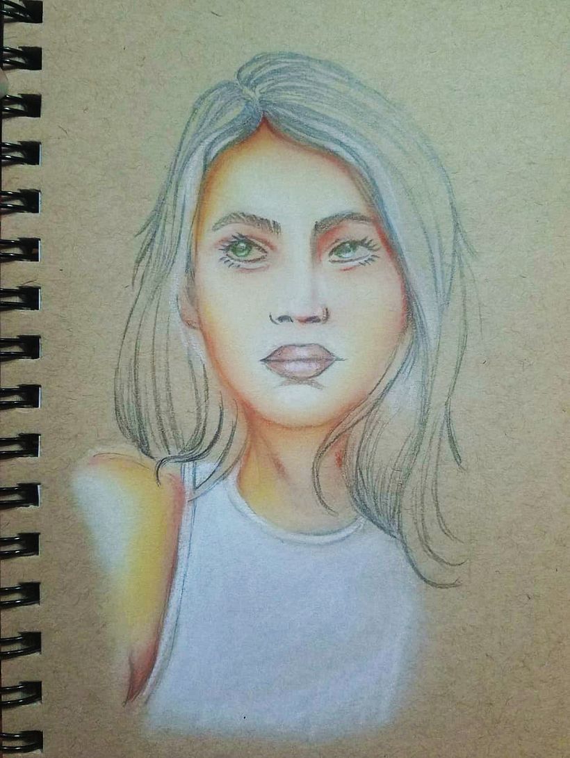 Mi proyecto del curso: Ilustración con pastel y lápices de colores 1