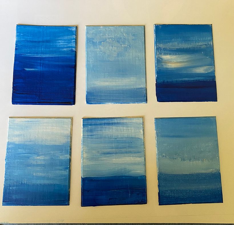 Study in blue 1