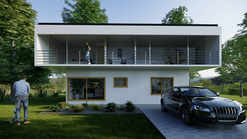Mi proyecto del curso: Diseño y modelado arquitectónico 3D con Revit 14