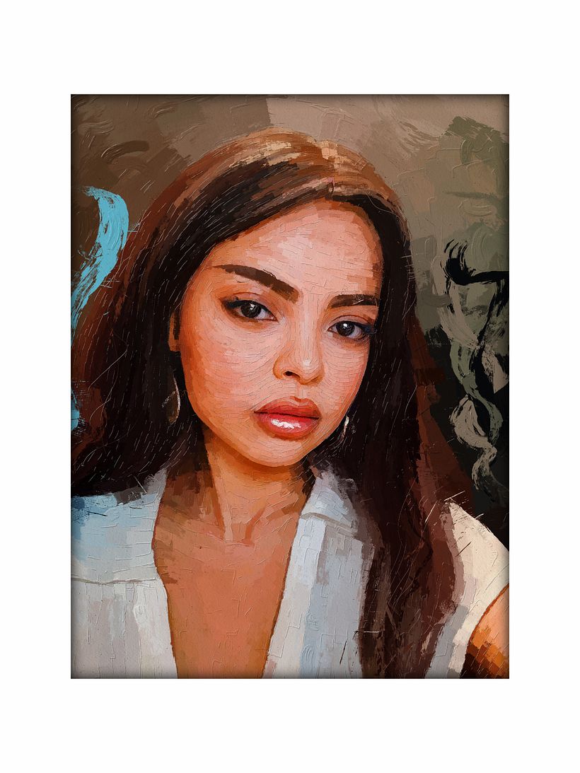 Portrait Painting: Mireya Narváez by Rod Lovell