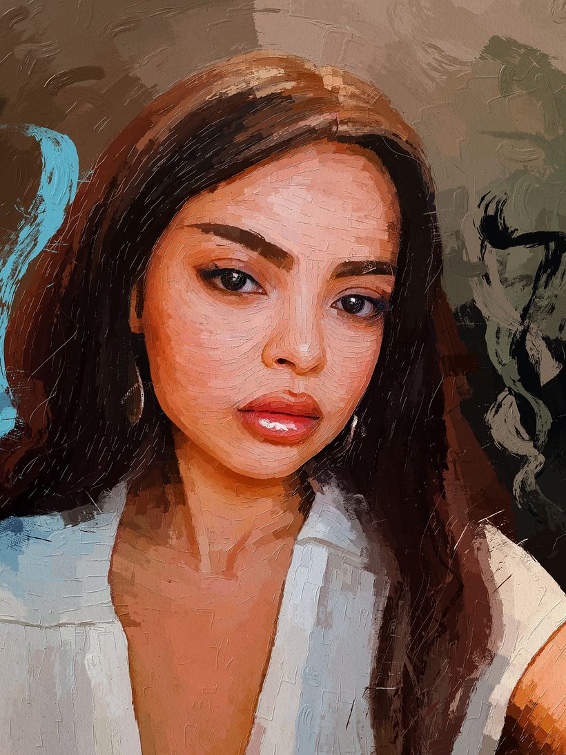 Portrait Painting: Mireya Narváez by Rod Lovell