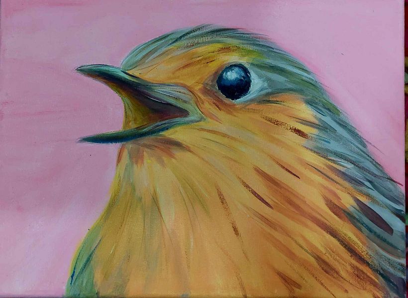 Supposed to be a Robin. I was not able to get a rich glossy finish ... I think it needs more contrast and richness.