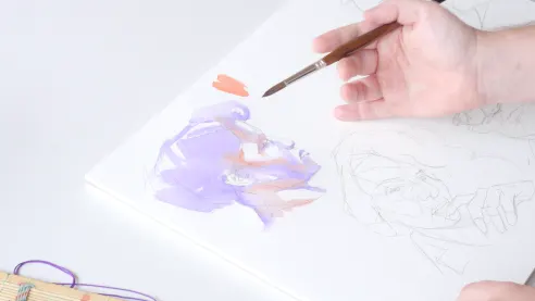 Add lights in red and orange tones.