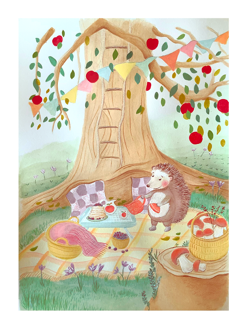 Mon projet du cours : Peignez des mondes imaginaires et naturels à la gouache 7