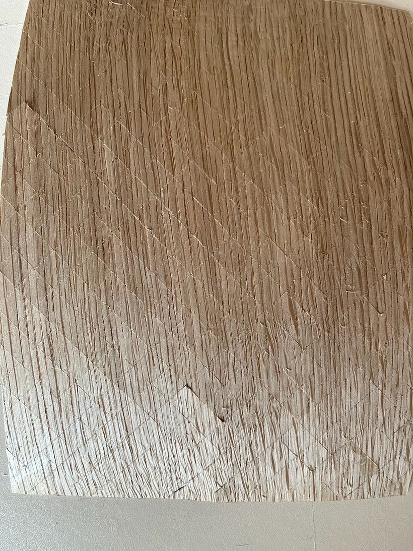 Third try : wood glue on thick paper