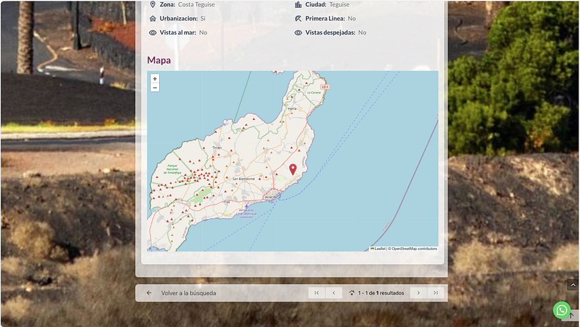 Mapa interactivo incluido en la descripción