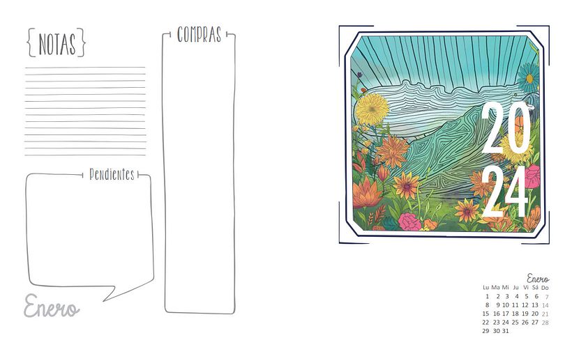 Portadillas Ilustradas para Planner Profesores 2024 3