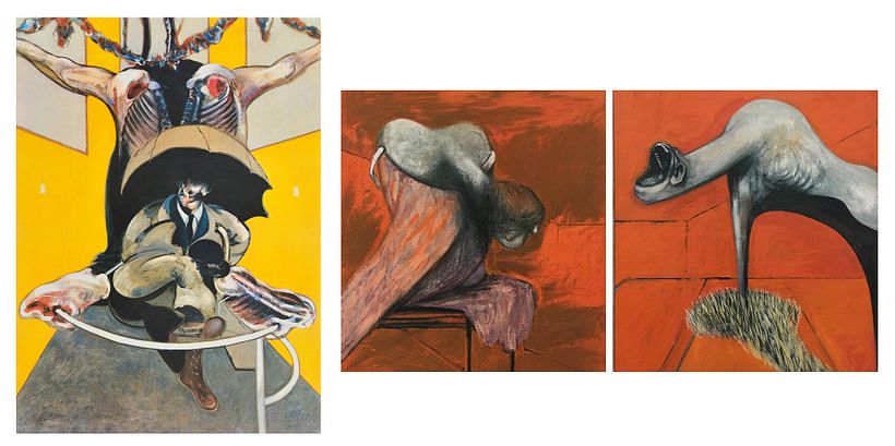 "Tres estudios para figuras al pie de una crucifixión" de Francis Bacon