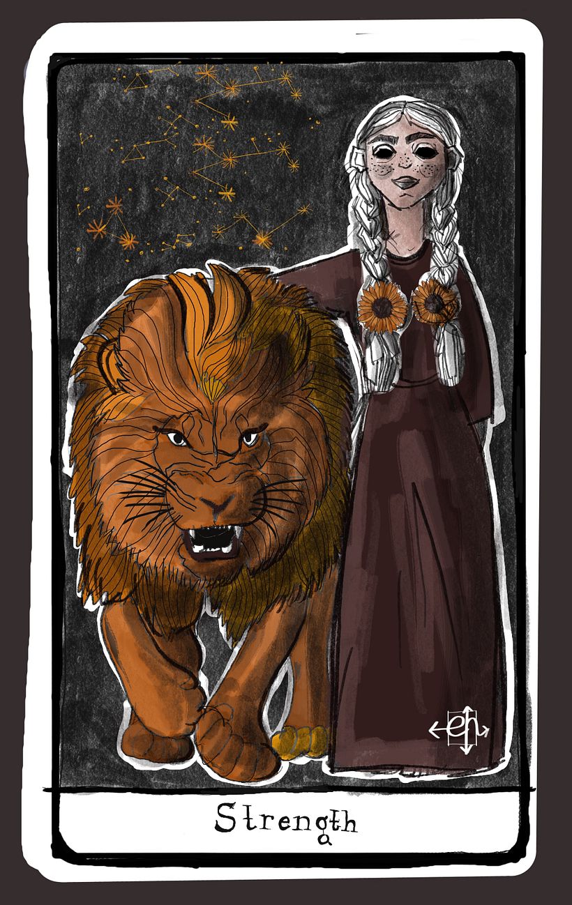 My project for course: Illustration for Tarot: Crafting Your Signature Style - Dibujo