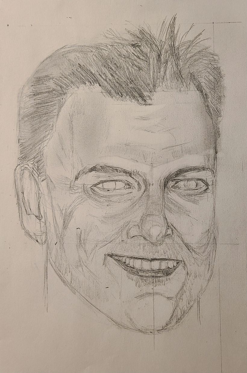 My project for course: Figure Drawing: The Human Head.  Drawing of Ray Stevenson  3