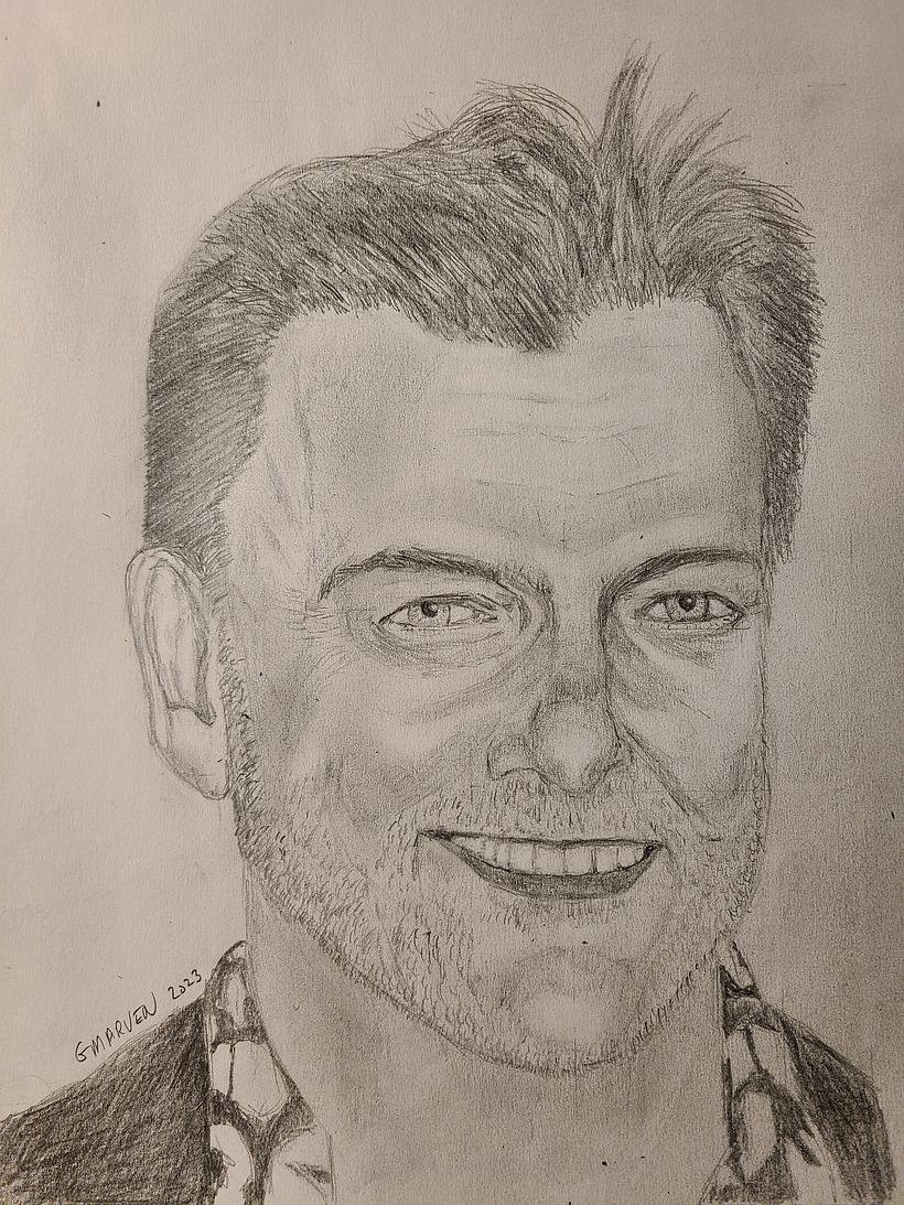 My project for course: Figure Drawing: The Human Head.  Drawing of Ray Stevenson  11