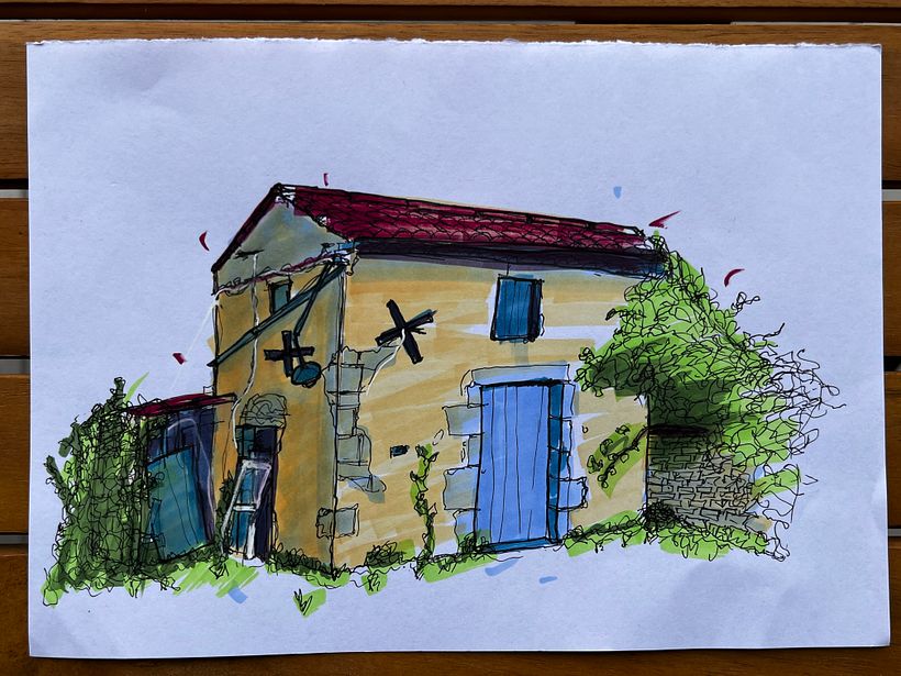 My project for course: Expressive Architectural Sketching with Colored Markers 1