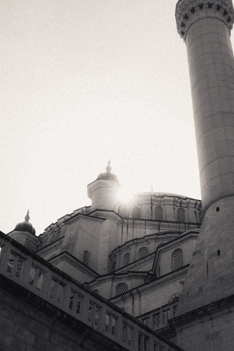 Sabanci Central Mosque (Black & White) 3