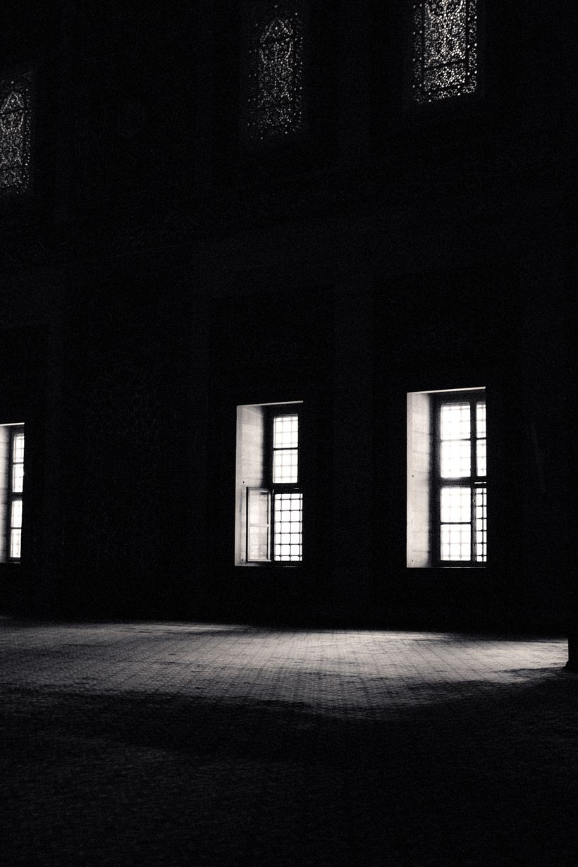 Sabanci Central Mosque (Black & White) 5