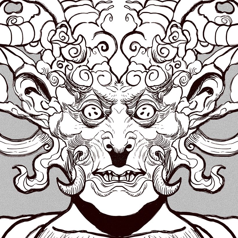 Sketchbook: Symmetrical Portraits - 01 2