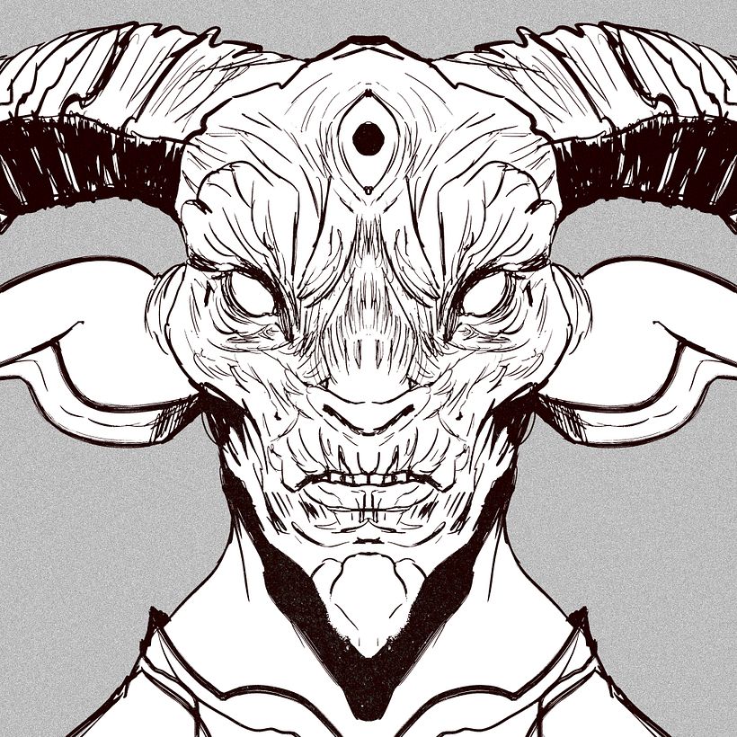 Sketchbook: Symmetrical Portraits - 01 3