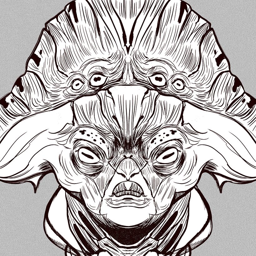 Sketchbook: Symmetrical Portraits - 01 7