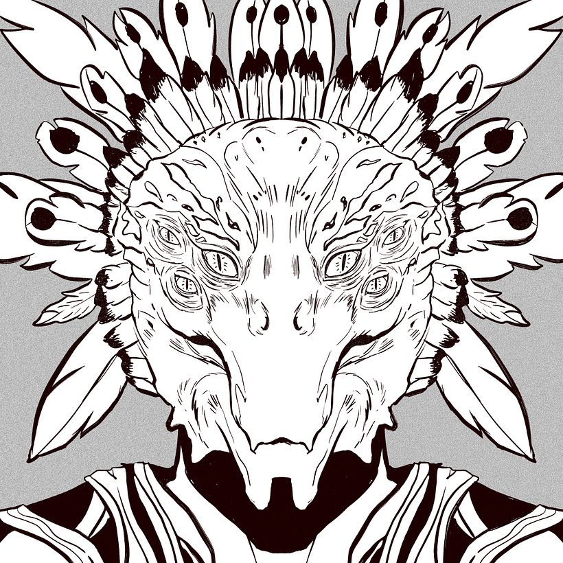 Sketchbook: Symmetrical Portraits - 01 12
