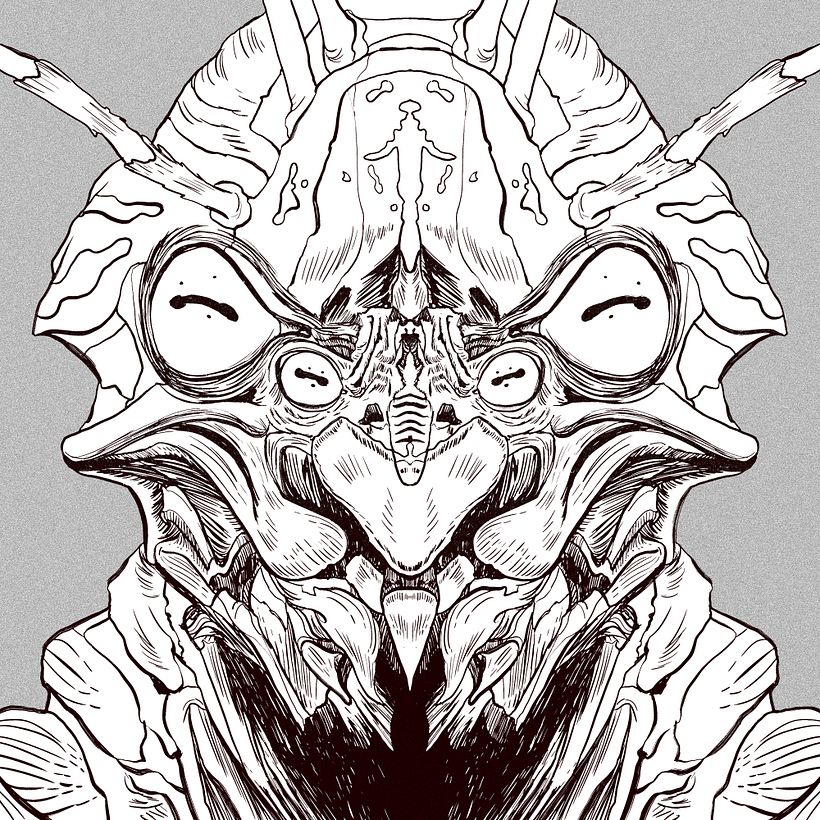Sketchbook: Symmetrical Portraits - 01 17