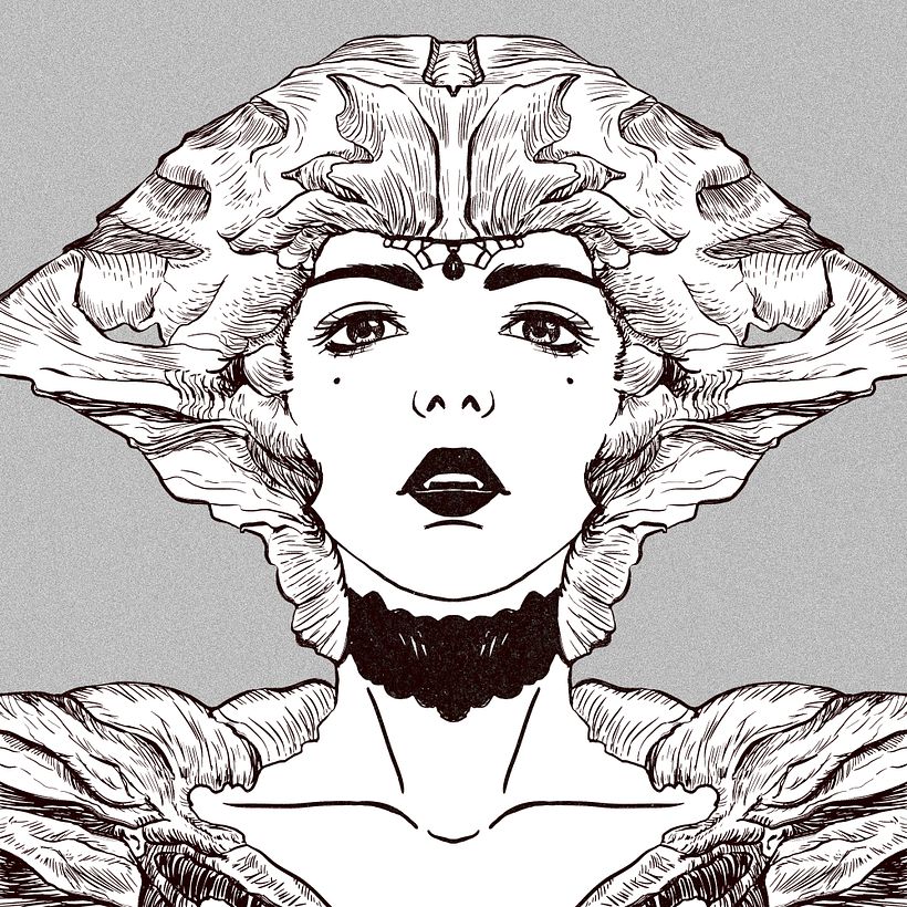 Sketchbook: Symmetrical Portraits - 01 23