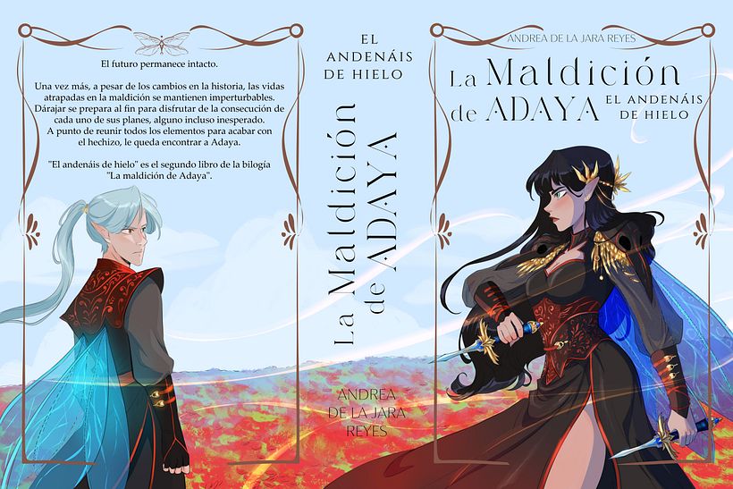 Cubierta "La Maldición de Adaya" Libro 2. De Andrea de la Jara Reyes (2023)