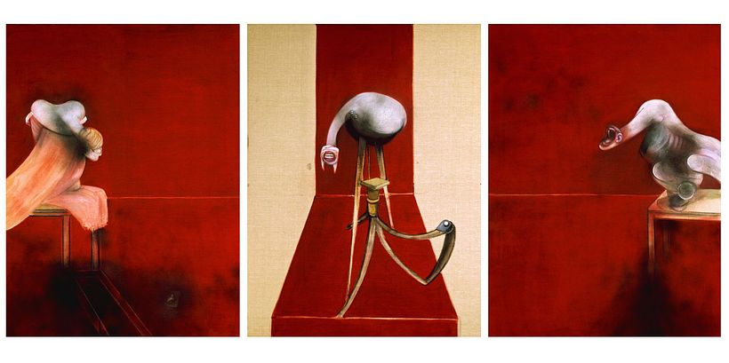 Anthropomorphic figures created by Francis Bacon